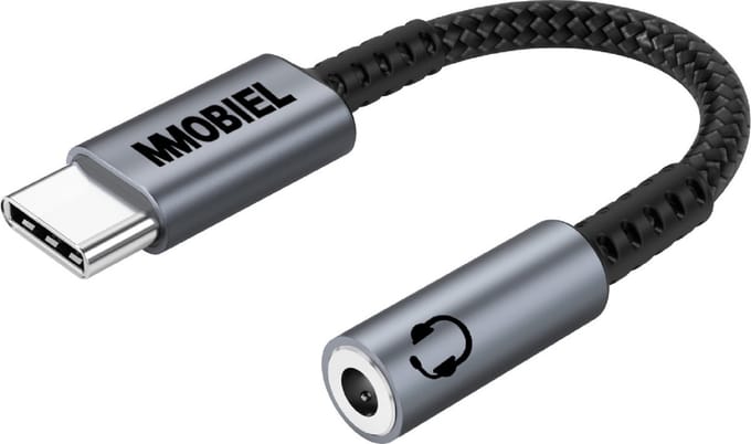MMOBIEL USB-C naar 3.5mm TRRS Hoofdtelefoon Jack Adapter “ 16Bit / 48Khz - USB-C naar AUX Adapter Kabel - Aluminium