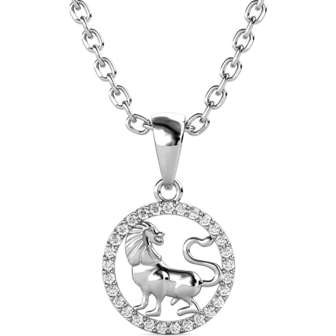Leo Zodiac-hangers - Zilver en kristal