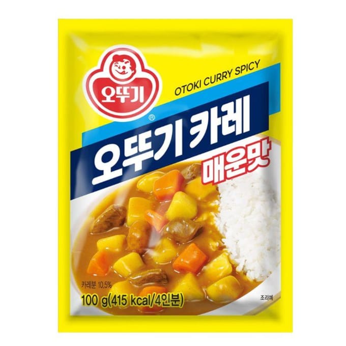 Otoki Koreaanse Curry Korrels Heet Smaak Pittig Instant Curry Poeder 100g 1st/3st 1ea blue