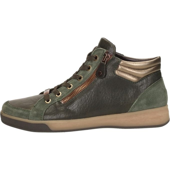 Ara Rom-ST-High-Soft Veterschoenen Hoog - groen - Maat 3.5