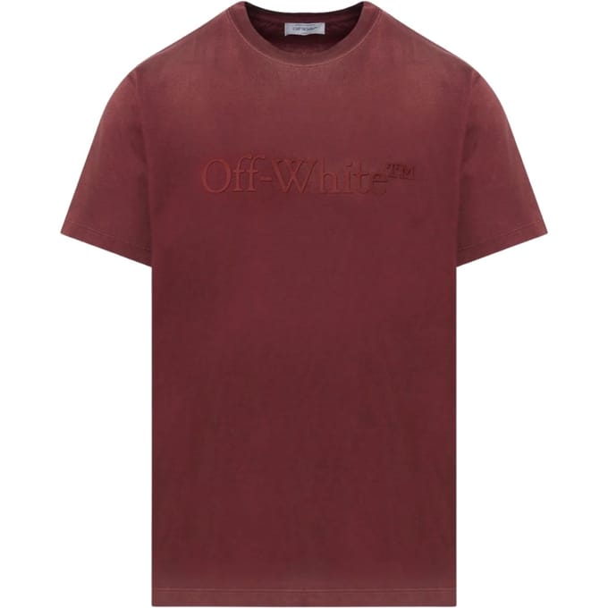 Gebroken wit gewassen slim-fit gepureerd pompoen-T-shirt