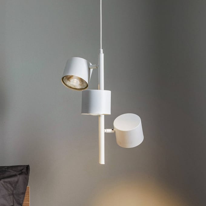 ALDEX Hanglamp 1046E, 3-lamps, wit