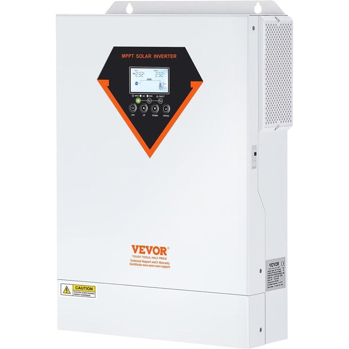 Chargeur Inverter Solaire Hybride 5500W 230V avec Contrôleur Solaire MPPT 100A