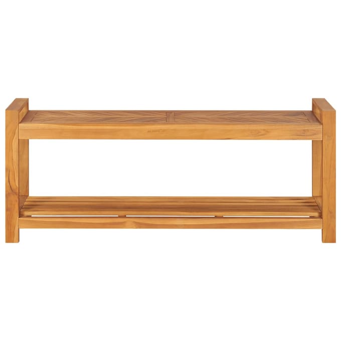 vidaXL - Bankje - 120 - cm - massief - teakhout