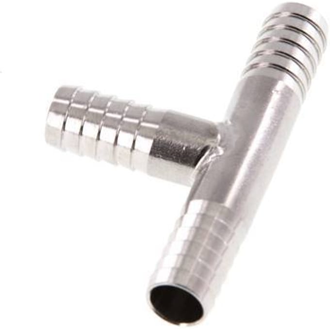 9 mm RVS 1.4301 T-Slangkoppeling