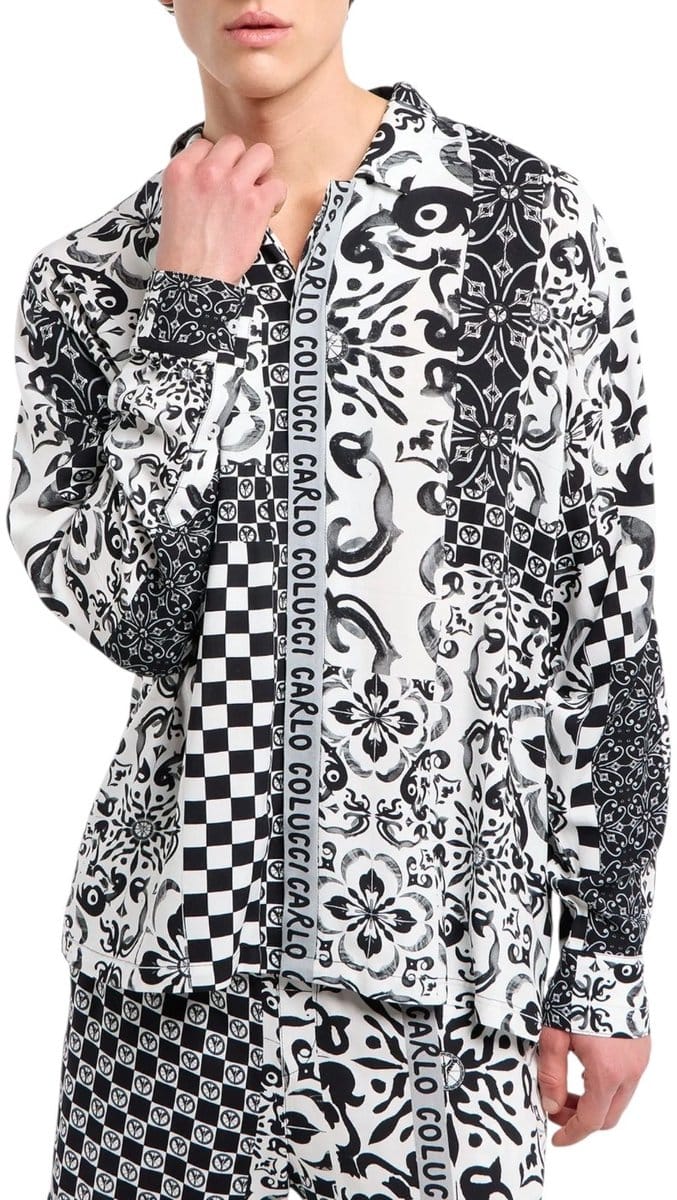 Carlo Colucci Heren Overshirt Zwart C5915/201