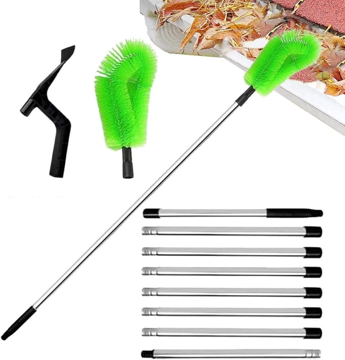 Dakgoot Reiniger - Goot Schoonmaak - Onderhoud Buiten - Uitschuifbaar Vanaf Grond - Tot 320 cm - Niet Gespecificeerd