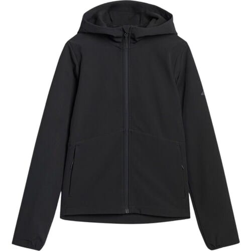4F Jas Dames softshell Zwart - Maat M