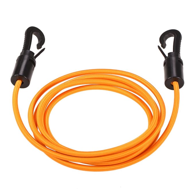 1,5 M 4 MM kajak kano elastische bungee koord schok koord haak vastbindtouw zwart