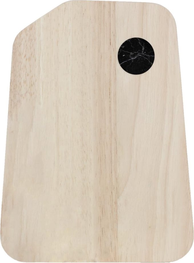 TAK Design Organic Snijplank S - Incl. Marmer - Hout - 20 x 15 cm - Zwart