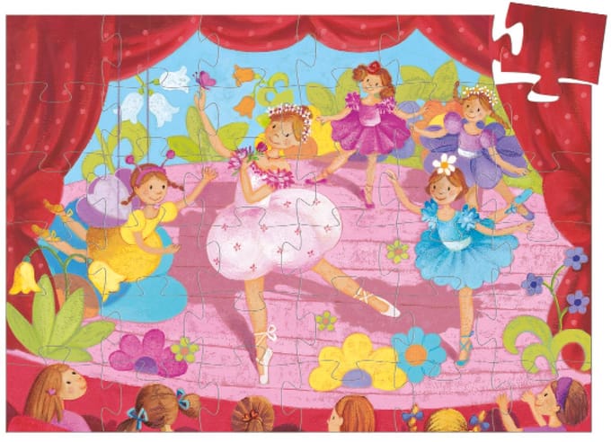 Djeco De ballerina met de bloem - 36 stukjes