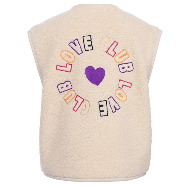 LOOXS Little Meisjes Gilets - Maat 92/98 in de kleur Gebroken Wit van 100% Polyester - 2531-7016-008