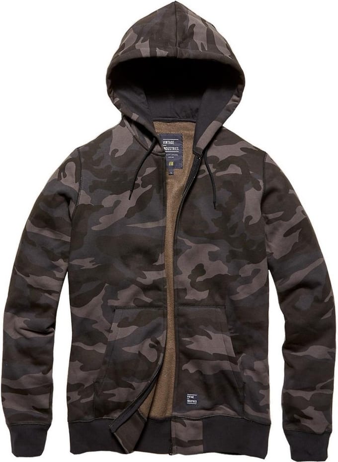 Vintage Industries Redstone hooded sweater dark camo M
