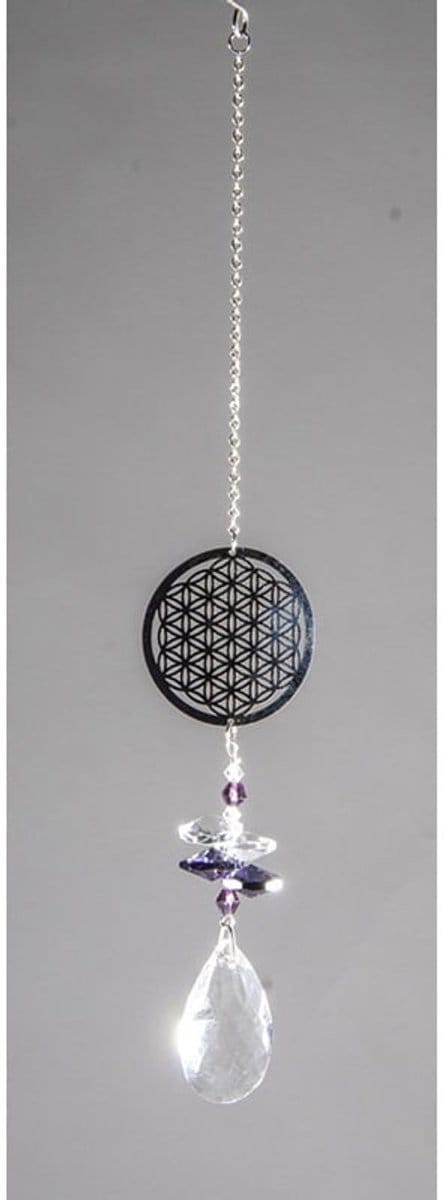 Raamhanger suncatcher levensbloem