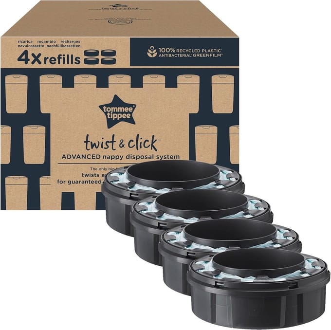 Luieremmer Navulcassettes 4-Pack – Twist & Click navullingen