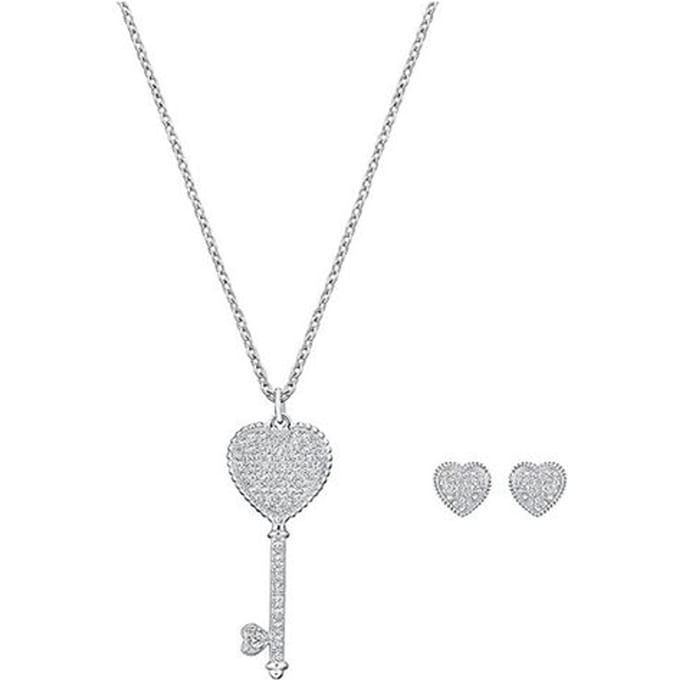 Colliers Swarovski Engaged pour Femmes 5345158 White Gold white