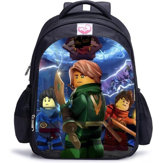 Lego Ninjago Seizoen 5 Cartoon Print Zwarte Rugzak black - medium
