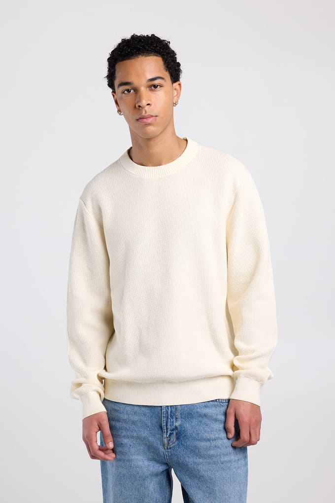 America Today Kurtis Crew Off White Maat: M | Sweaters Outlet | Heren | Wit