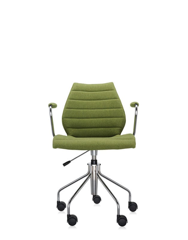 Kartell - Maui Soft draaistoel - Trevira groen
