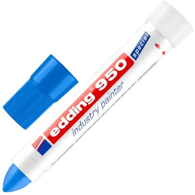 Viltstift edding 950 pastamarker rond blauw 10mm