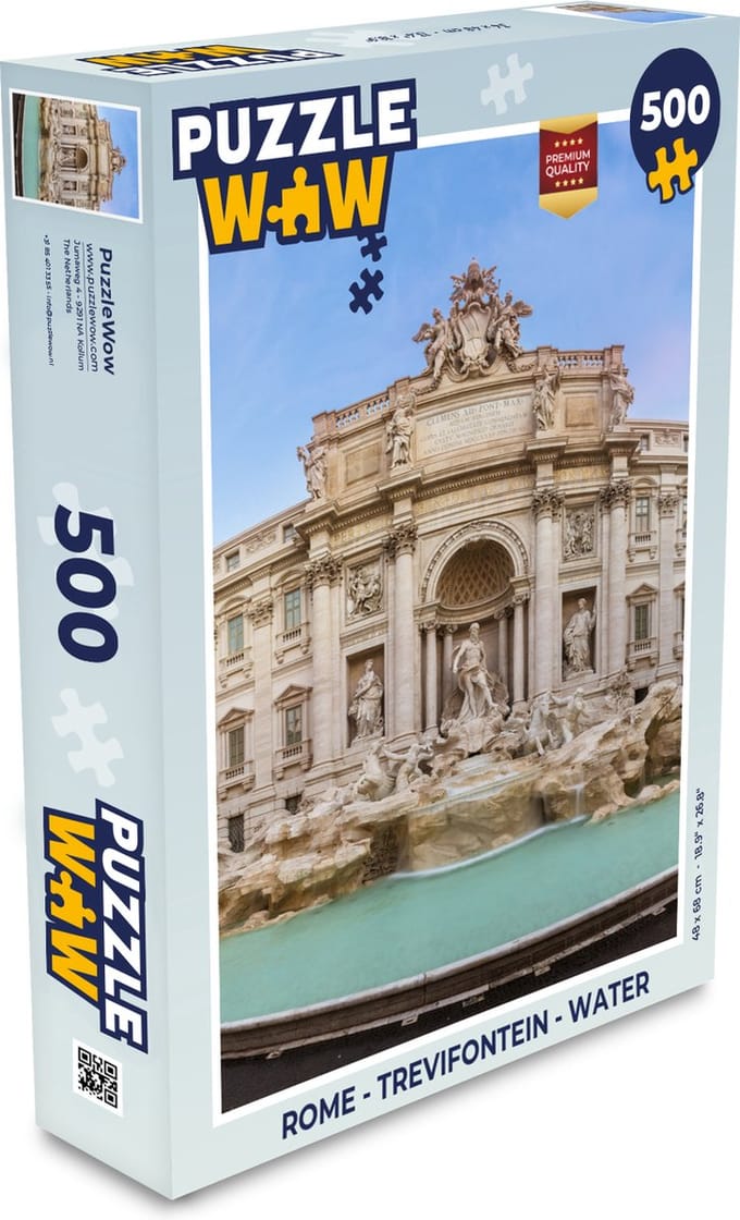 Puzzel Rome - Trevifontein - Water - Legpuzzel - Puzzel 500 stukjes