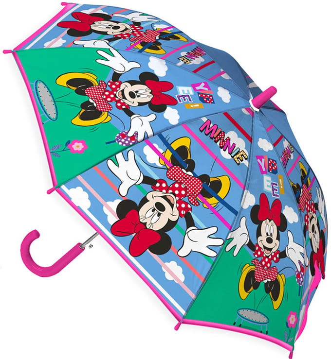 Disney Minnie Mouse Paraplu, Jump - Ø 75 x 62 cm - Polyester