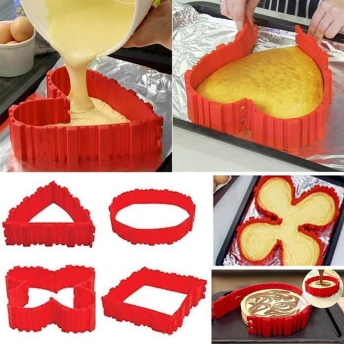 Moule à gâteau - ibes - Twin 4pcs - Silicone - Nonstick - Formes variées
