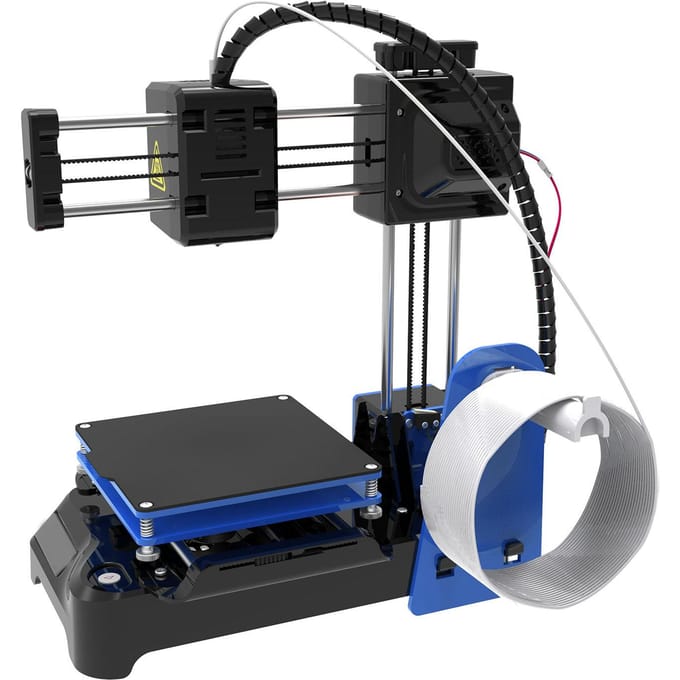 FDM Mini 3D Printer Stil Hoge Nauwkeurigheid Verbeterde Extruder Technologie 4x4x4in Printvolume Klein US Plug black