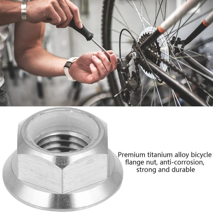 1 stuks M5 M6 M8 M10 M14 Titaniumlegering Flens Borgmoer voor Fiets Motorfiets (M10X1.25)