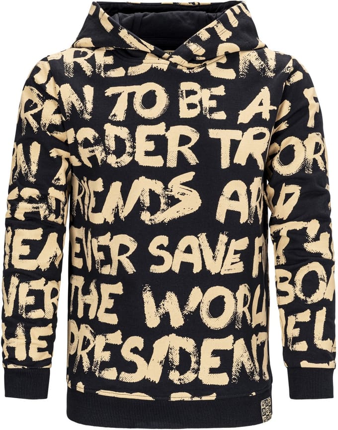 4PRESIDENT Sweater jongens - Black - Maat 152 - Jongens trui