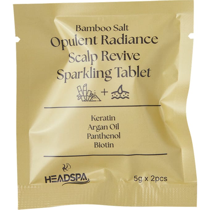 K-HeadSpa Bamboo Salt Opulent Radiance Scalp Revive Sparkling Tablet for showerhead 2st