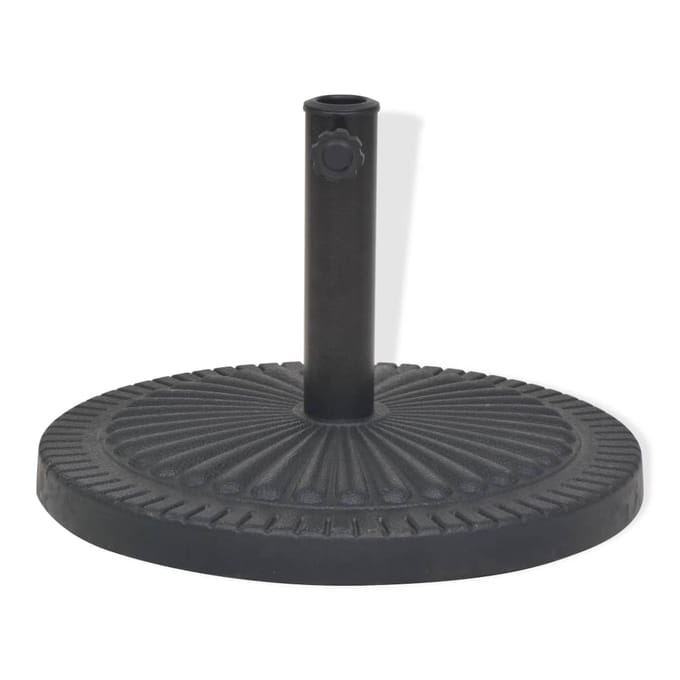 vidaXL - Parasolvoet - rond - 29 - kg - hars - zwart