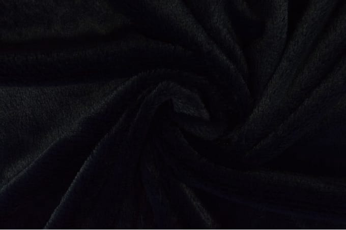 1 meter zachte bont stof - Navy - 155cm breed