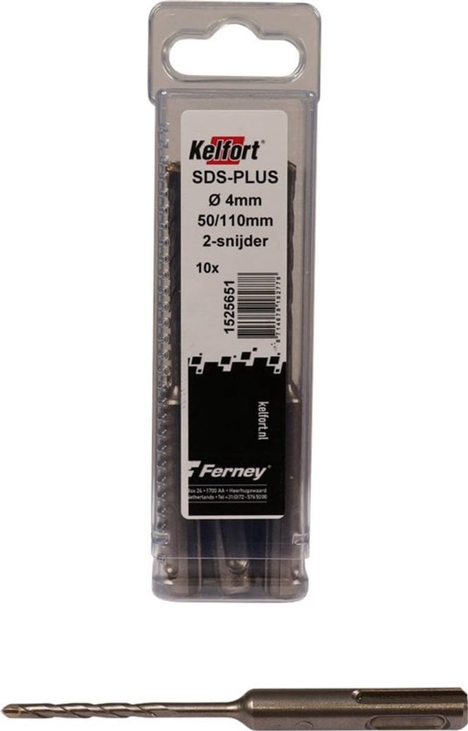 Kelfort HAMERBOOR SDS+ 4.0X50/110 - 10ST 2-SNIJDER