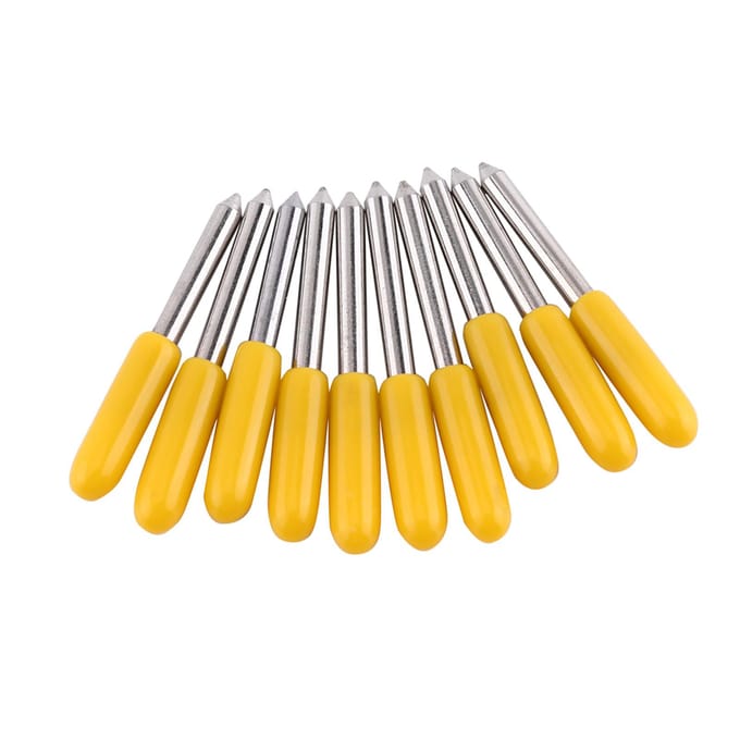 Couteau de découpeur traceur Lame en carbure cémenté Pour découpe de vinyle (60 degrés )