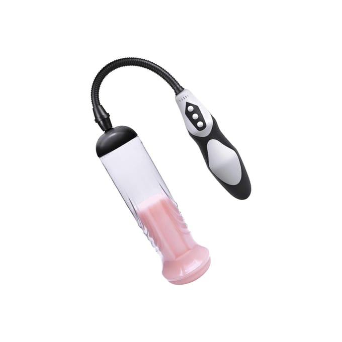 Rimba - P Pump PP06 - Penispomp met Afstandsbediening & Vagina Sleeve - Zwart