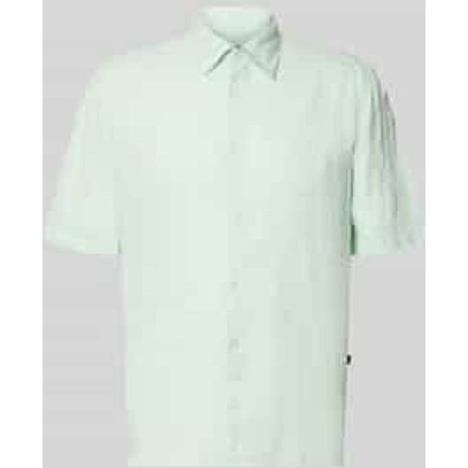 regular fit linnen overhemd met korte mouw model 'RASH_2_M'