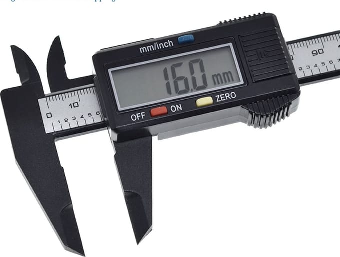 Digitale Schuifmaat - 150mm - Carbon Fiber