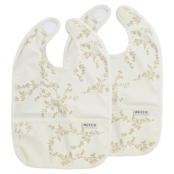 Meyco Baby Branches Slab Met Opvangbakje - 2-pack - Sand