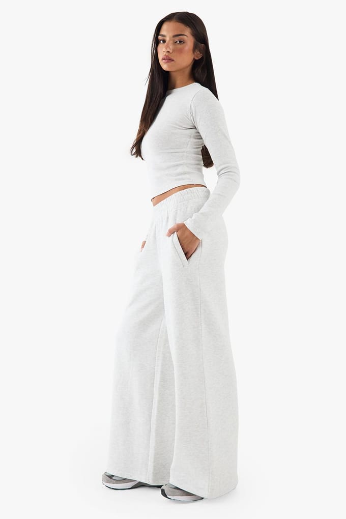 Dames DSGN Studio Rechte Pijp Jogger | Asgrijs | Maat: 2XL