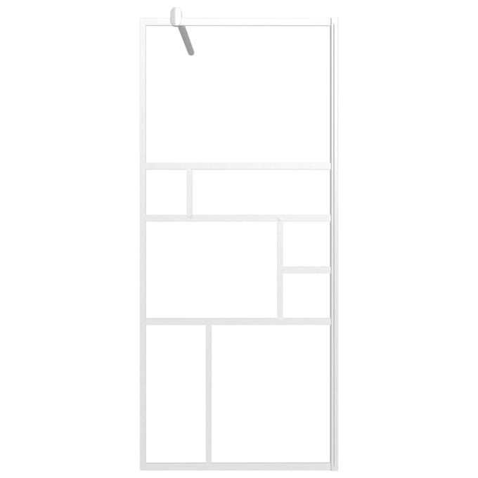 vidaXL - Inloopdouchewand - 80x195 - cm - ESG-glas - wit