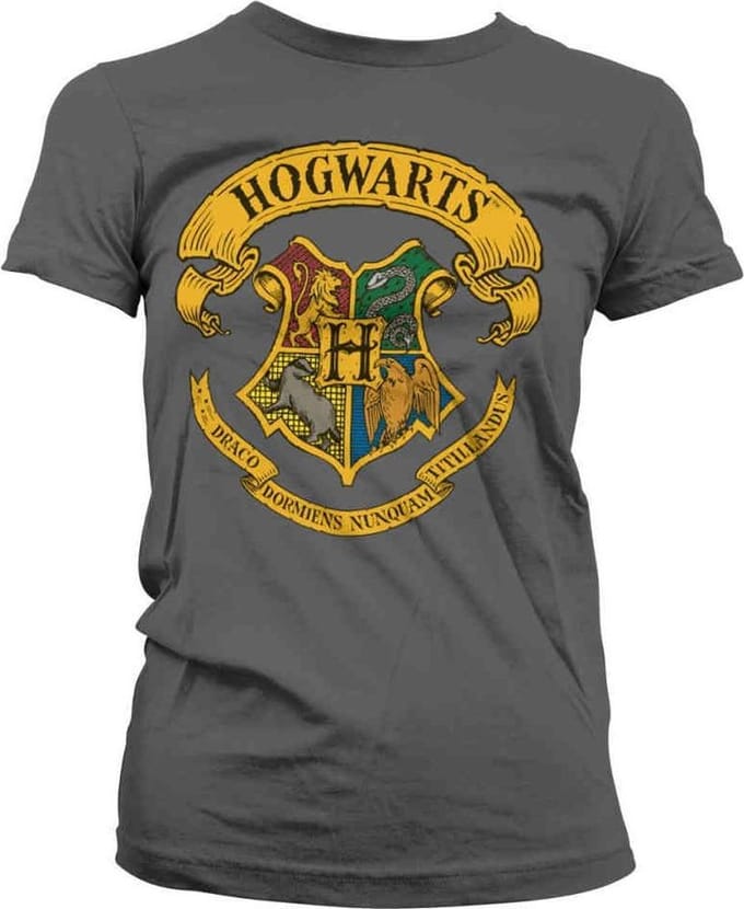 Harry Potter Dames Tshirt -2XL- Hogwarts Crest Grijs