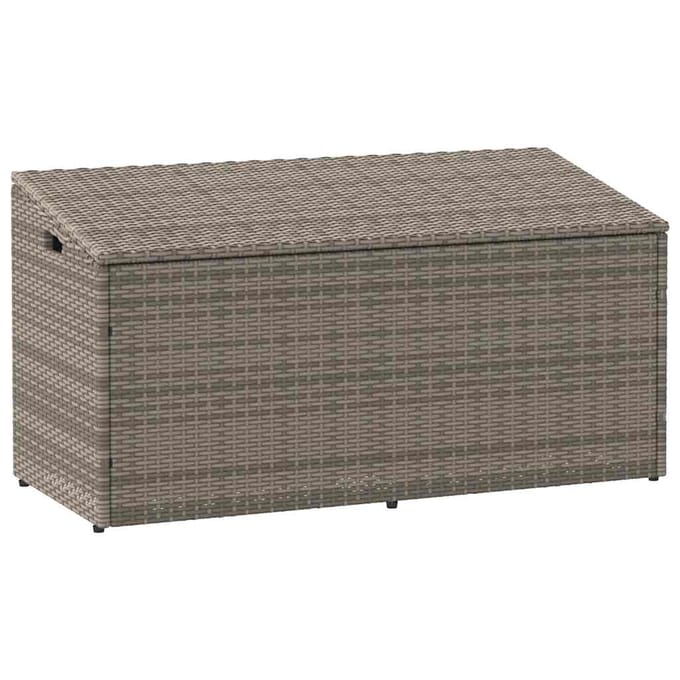 vidaXL - Tuinbox - 110x50x58 - cm - poly - rattan - grijs