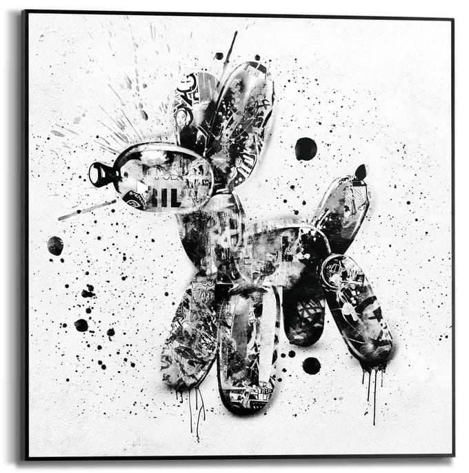 Schilderij Ballonhond - 50 x 50 - Hout - REINDERS