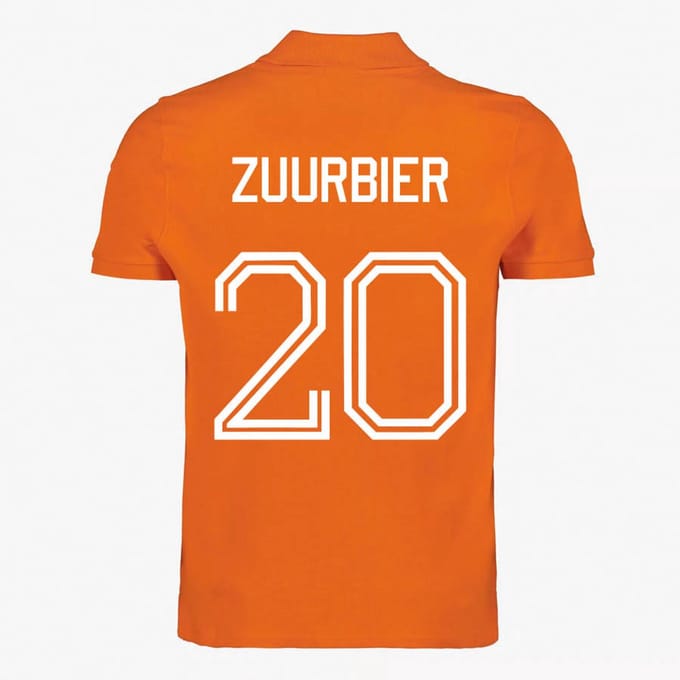 Oranje WK-EK Polo Shirt – Zuurbier S