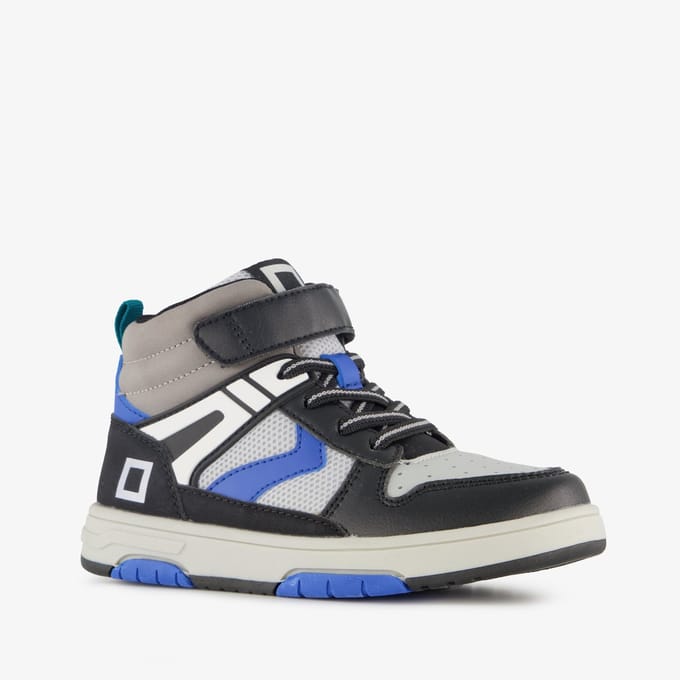 Blue Box hoge jongens sneakers grijs blauw - Maat 24