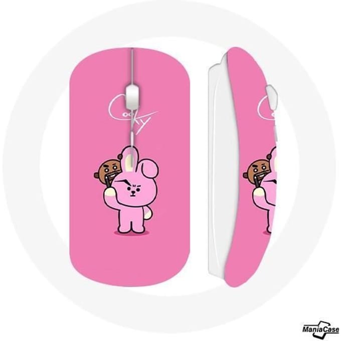 Souris Sans Fil - BTS - BT21 - Shooky Suga Cooky - Clé USB Wifi - Compatible Mac et PC