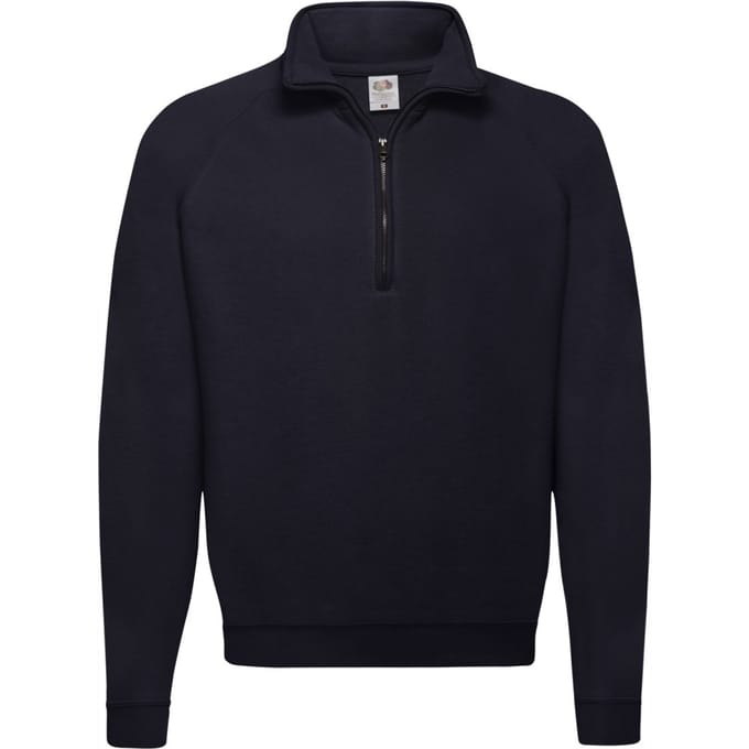 Fruit of the Loom Heren Klassiek Sweatshirt met Ritssluiting (Deep Navy)