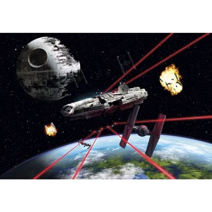 Fotobehang Millennium Falcon - Meerkleurig - 2,54m X 368cm