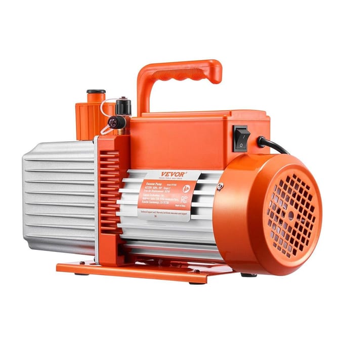 Vacuümpomp 9 CFM HVAC 2-traps roterende schoepenvacuümpomp Olie inbegrepen